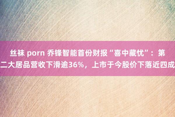 丝袜 porn 乔锋智能首份财报“喜中藏忧”：第二大居品营收下滑逾36%，上市于今股价下落近四成